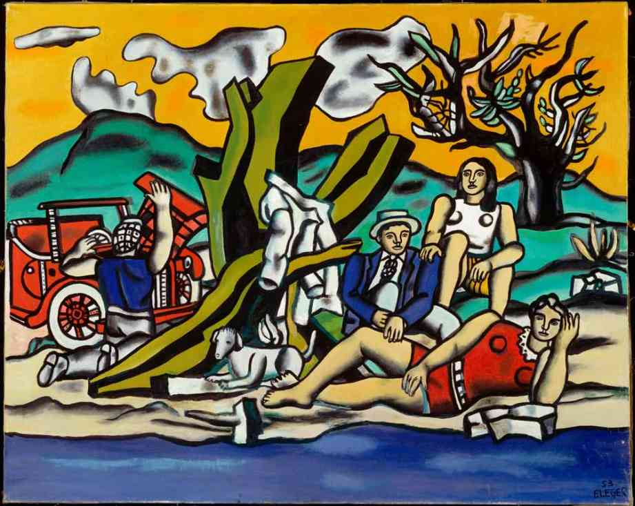 Fritiden är inte alltid så fri. Fernand Léger: Partie de campagne (1953). Bild: Tuul and Bruno Morandi/Alamy Stock Photo