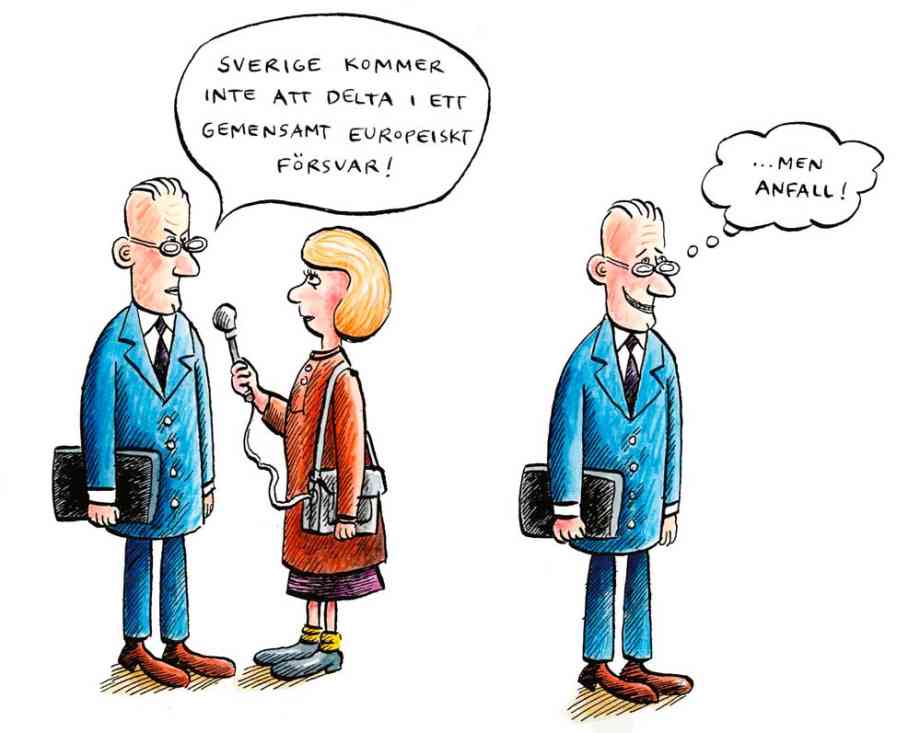 ... och alliansfriheten. Bild: Robert Nyberg.