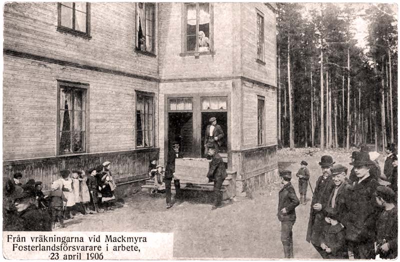 Vräkningar i Mackmyra 1906.