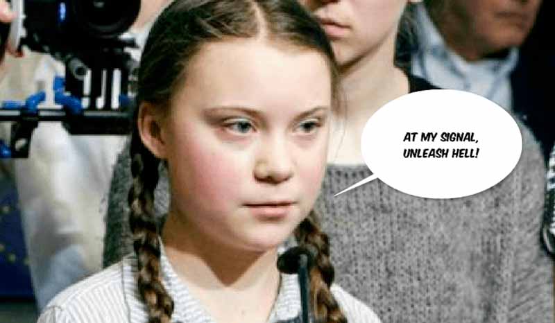 Exempel på utfall på nätet mot Greta Thunberg och klimatrörelsen.