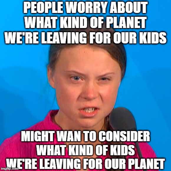 Exempel på utfall på nätet mot Greta Thunberg och klimatrörelsen.
