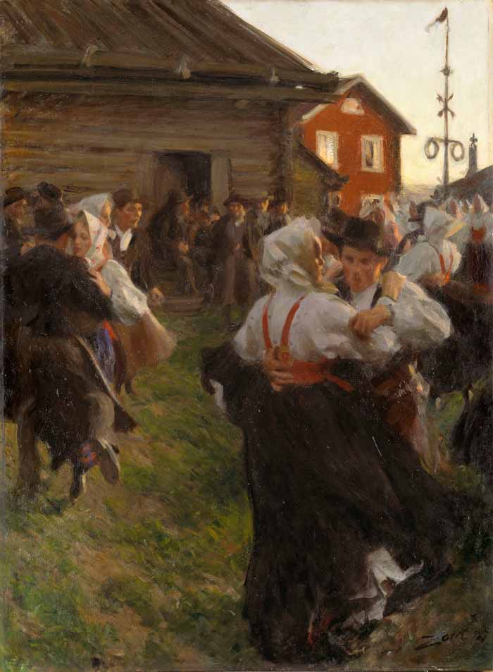 Varför är Zorns Midsommardansen den ikoniska tavlan från det moderna genombrottet kring 1900? Foto: Heritage Image Partnership Ltd /Alamy Stock Photo