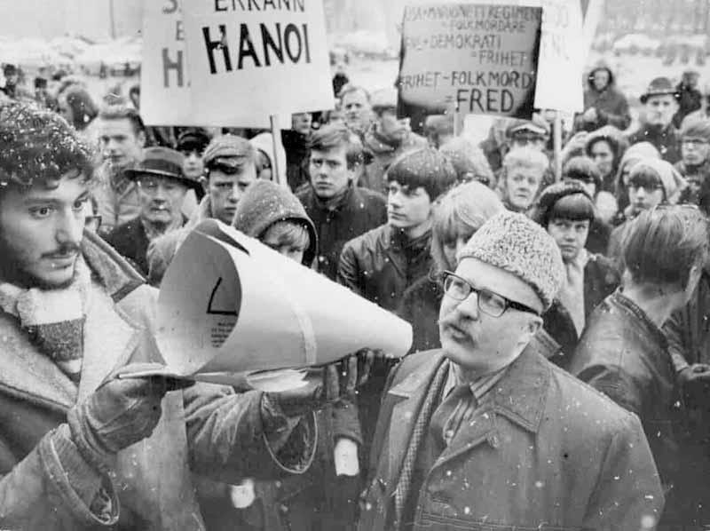 Vietnamdemonstration i Stockholm. 26 Mars 1966 Bild: TT News Agency/Alamy Stock Photo
