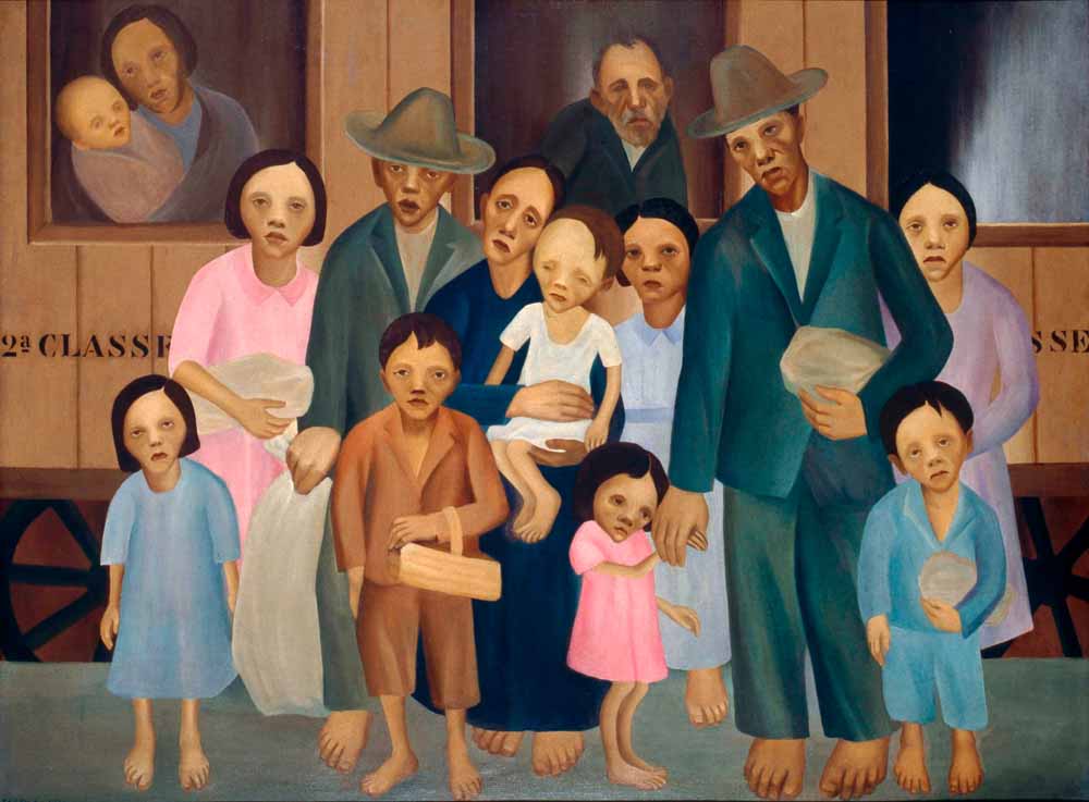 Bild:Tarsila do Amaral: Segunda Classe, 1933. Alamy.com ID:2AGRAD8