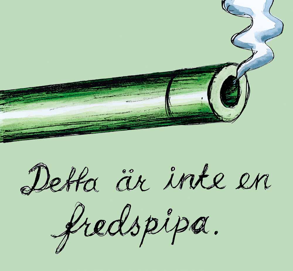 Bild: Robert Nyberg. Fritt efter René Magritte.