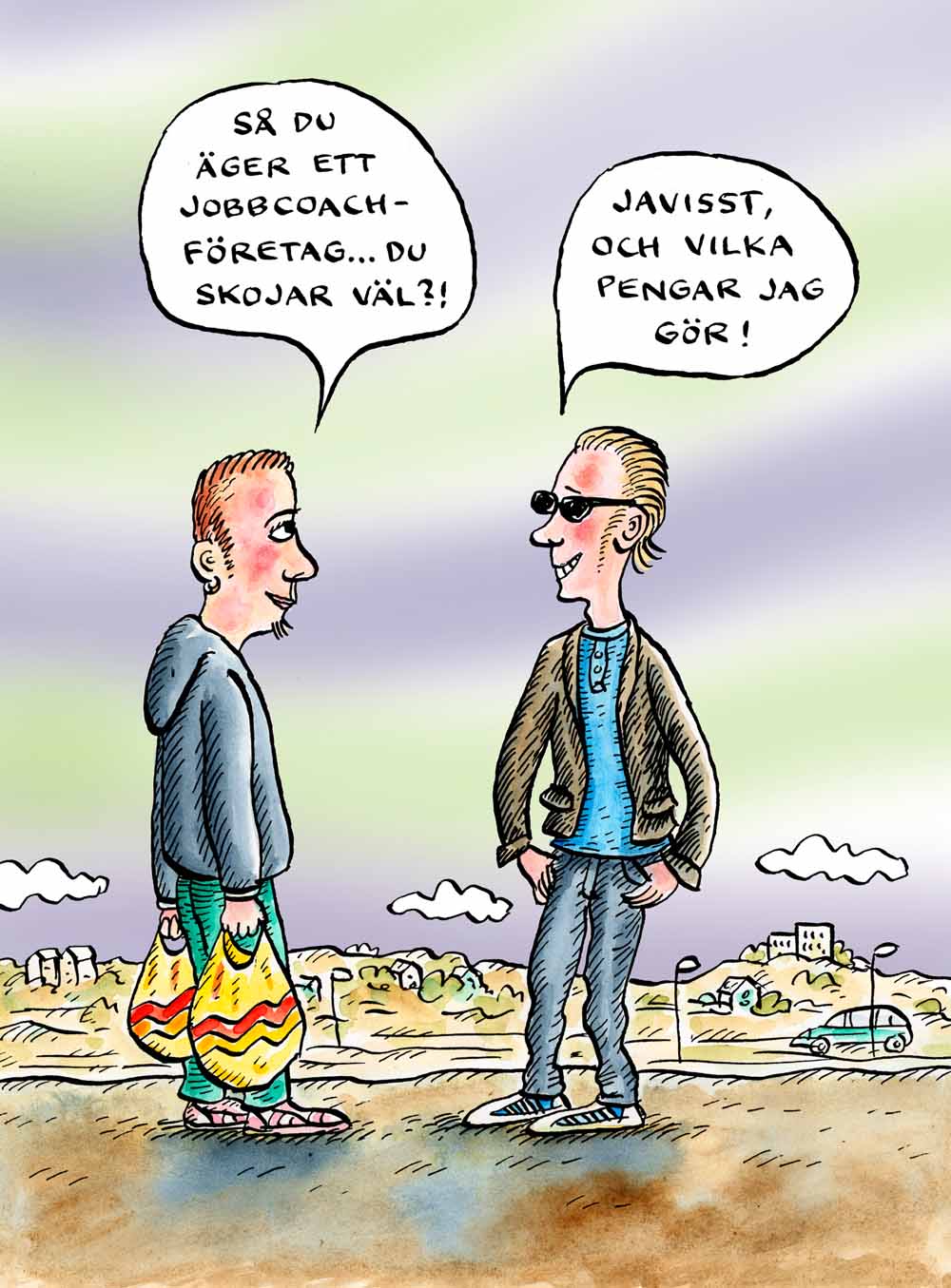 Via skatten betalar de anställda själva omställningsstödet i LAS-avtalet. Bild: Robert Nyberg