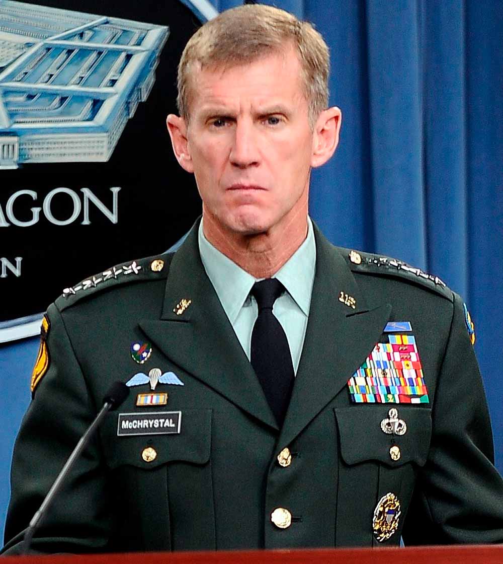Stanley McChrystal, befälhavare över de svenska fredsbevararna. Meriter från Irak: tortyr och targeted killings