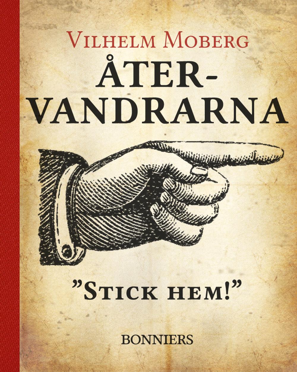 Omslaget till Återvandrarna, Wilhelm Moberg